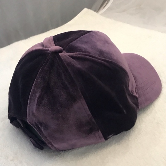 C.C Exclusives Women's Adjustable Purple Velvet Designer Hat - Picture 5 of 11